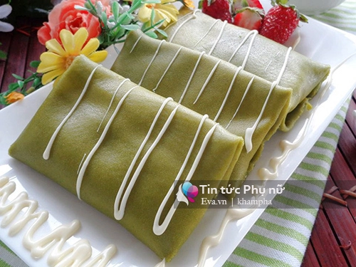 Bánh crepe trà xanh sầu riêng chuẩn vị - 12