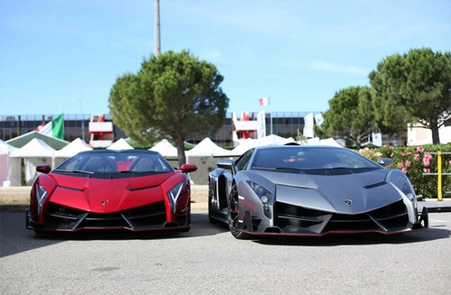  bộ đôi lamborghini veneno hàng hiếm hội ngộ - 1