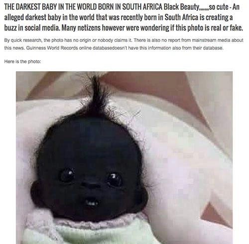 Bức ảnh em bé nam phi đen nhất thế giới gây tranh cãi - 4