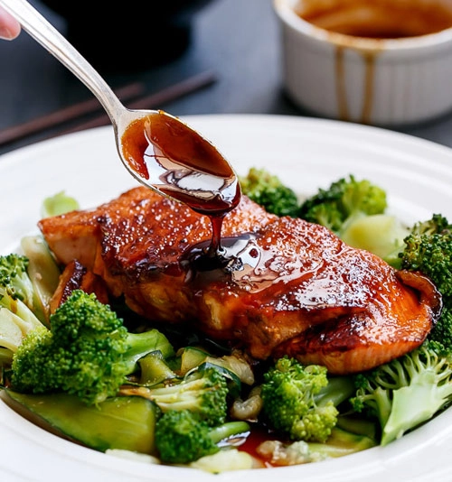 Cá hồi sốt teriyaki ngon không phải nghĩ - 4