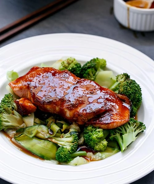 Cá hồi sốt teriyaki ngon không phải nghĩ - 6