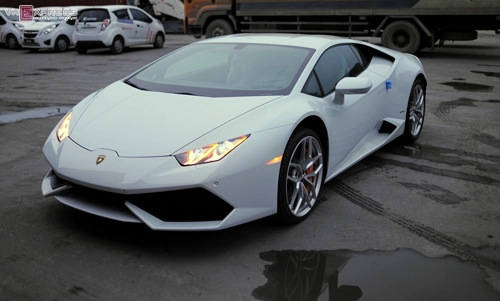  chi tiết siêu xe lamborghini huracan màu trắng - 4