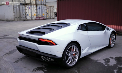  chi tiết siêu xe lamborghini huracan màu trắng - 9