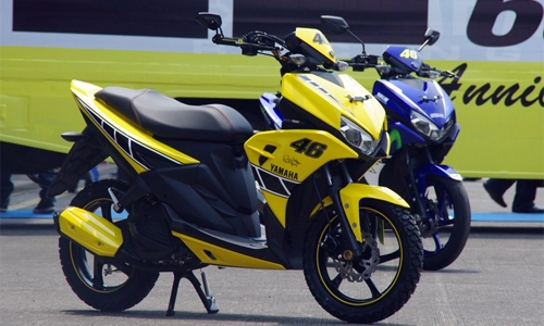  chi tiết yamaha aerox 125lc phong cách valentino rossi - 2