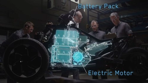 clip siêu mô tô 3 bánh can-am spyder f3-s e concept chạy điện chính thức lộ diện - 3