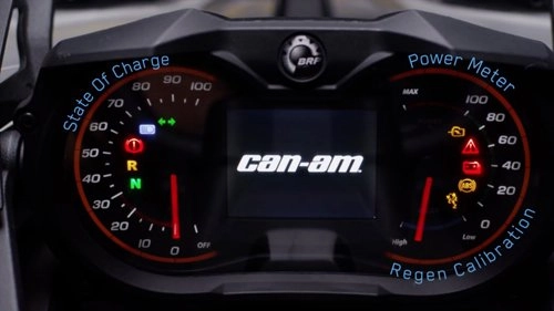 clip siêu mô tô 3 bánh can-am spyder f3-s e concept chạy điện chính thức lộ diện - 4