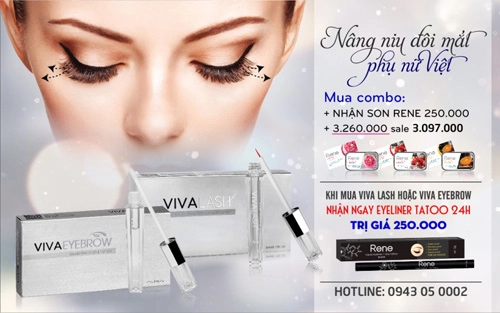 Combo viva lash viva eyebrow tuyệt chiêu mặt mộc cực xinh - 8