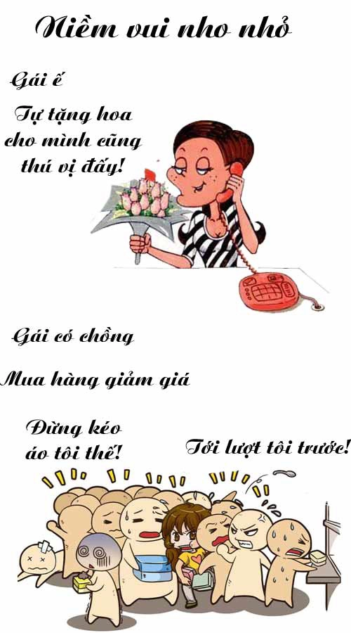 Cùng xem sự khác nhau giữa gái ế và gái có chồng - 3