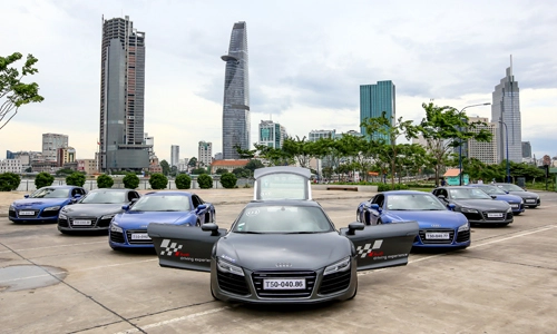  dàn siêu xe audi r8 khuấy đảo tp hcm - 1