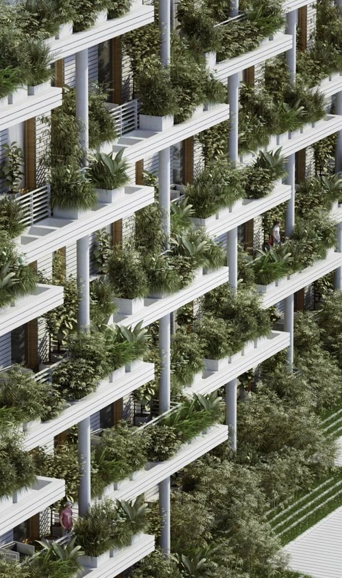 Độc đáo những căn hộ chung cư ẩn mình giữa vườn cây xanh - 4
