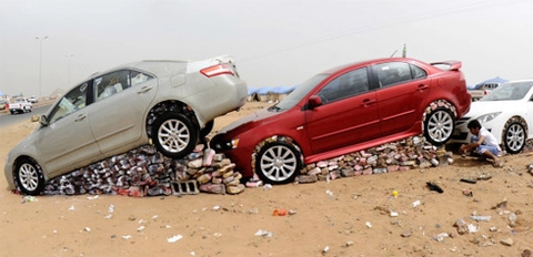  dựng bệ đá cho ôtô ở saudi arabia - 3