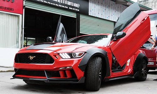  ford mustang 2015 độ cửa cắt kéo của tay chơi lào cai - 1