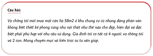 Gia đình 4 người sống thoải mái trong căn nhà rộng 58m2 - 1