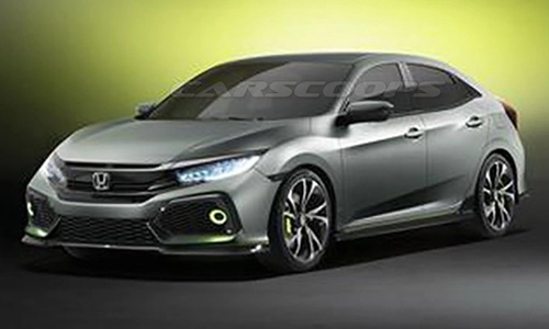  honda civic hatchback 2017 lộ diện - 1