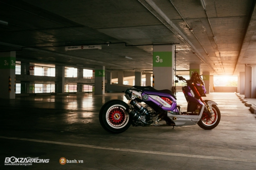 Honda zoomer-x độ độc đáo với phiên bản purple glass - 1