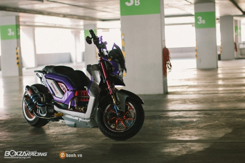 Honda zoomer-x độ độc đáo với phiên bản purple glass - 2