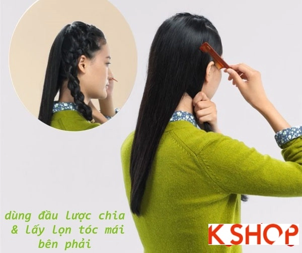 Hướng dẫn cách tết tóc đẹp 2017 đơn giản mang phong cách hàn quốc - 5