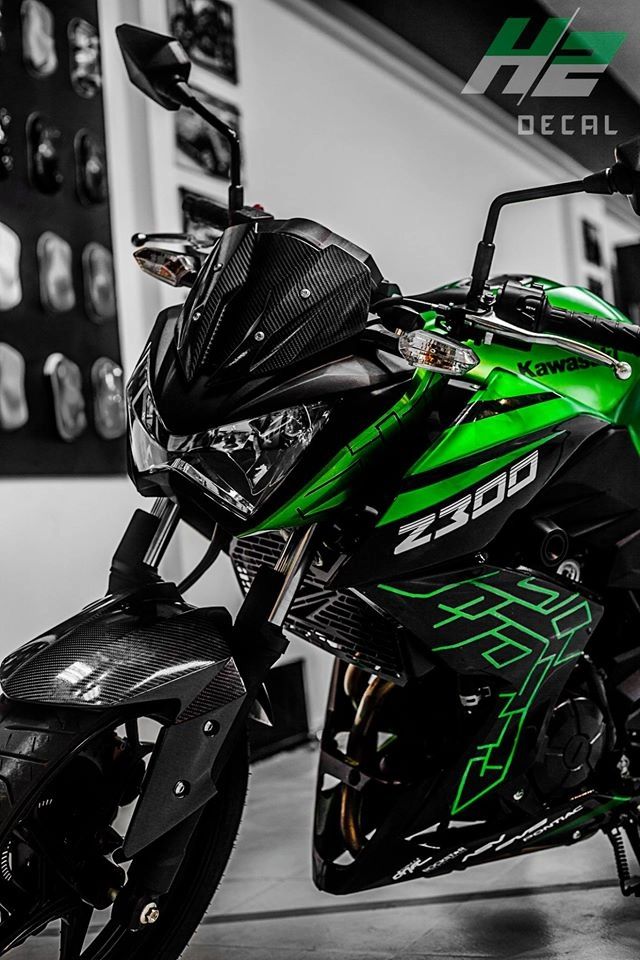 Kawasaki z300 thay áo theo phong cách mới - 3