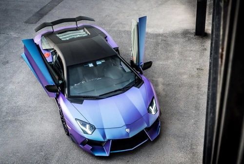  lamborghini aventador bản rồng tím đặc biệt - 1