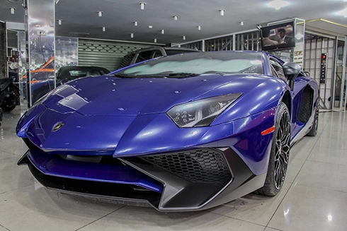  lamborghini aventador sv màu xanh độc nhất tại việt nam - 1