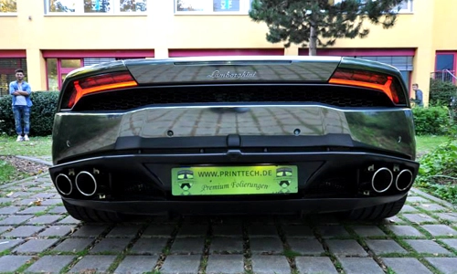  lamborghini huracan bọc crôm sáng bóng - 6