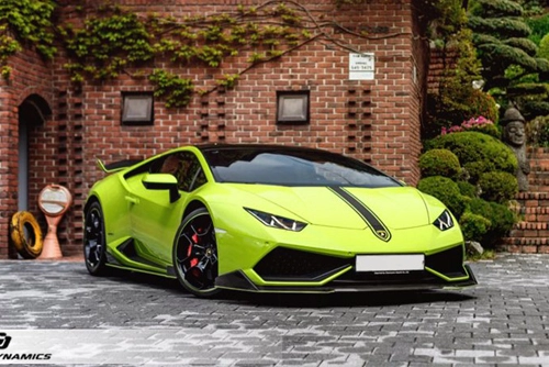  lamborghini huracan xanh lá lạ mắt - 1