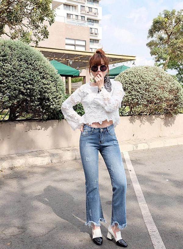 Mốt jeans xấu xí nhưng vẫn khiến nhiều sao việt thích mê - 9