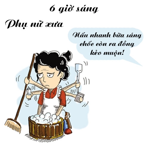 rất chuẩn sự khác nhau giữa phụ nữ xưa và nay - 5