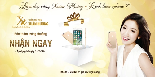 Rinh về iphone 7 khi làm đẹp tại thẩm mỹ viện xuân hương - 1