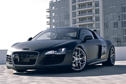  siêu xe audi r8 đen mờ bí ẩn - 2