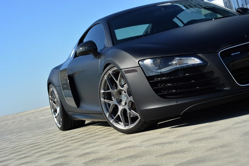  siêu xe audi r8 đen mờ bí ẩn - 4