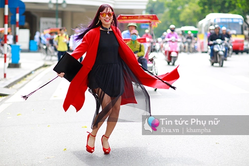 Street style chất phát ngất của tín đồ thời trang hà nội - 7