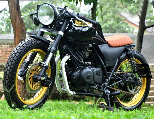  suzuki thunder 250 phong cách cafe racer - 1