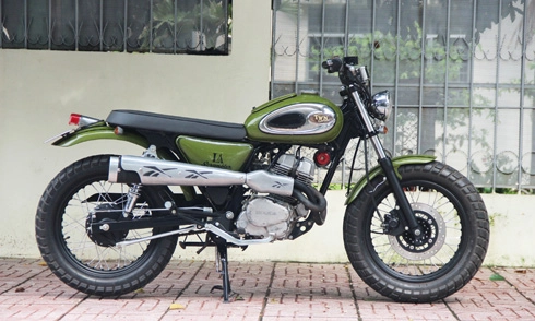  thợ việt độ honda custom la250 phong cách scrambler - 1