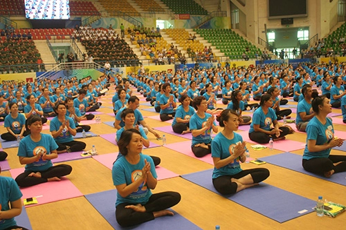 Tín đồ yoga hà nội nhộn nhịp hội tụ và khoe tài - 5