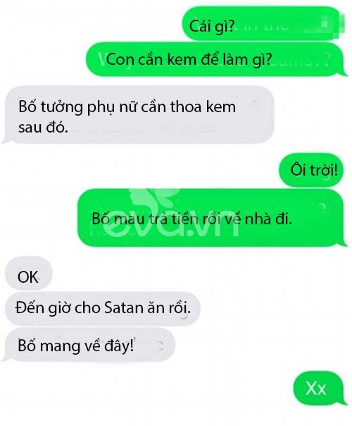 Tin nhắn dễ thương của bố đi mua băng vệ sinh cho con gái - 4