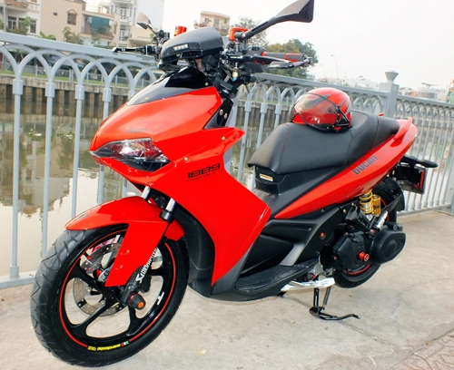  yamaha nouvo độ phong cách ducati 1199 tại sài gòn - 3