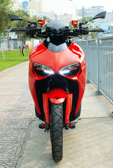  yamaha nouvo độ phong cách ducati 1199 tại sài gòn - 4