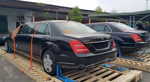  cặp xe sang bọc thép mercedes s600 về hà nội - 3