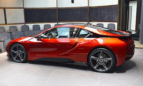  chi tiết bmw i8 màu đỏ nham thạch - 4