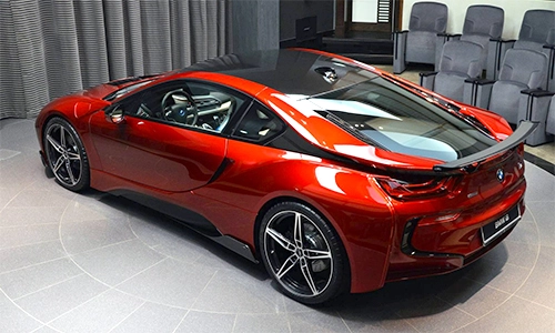  chi tiết bmw i8 màu đỏ nham thạch - 5