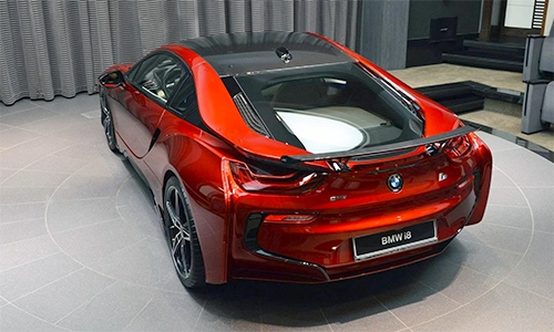  chi tiết bmw i8 màu đỏ nham thạch - 6