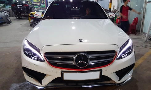  mercedes c250 hóa trang thành c63 amg ở sài gòn - 2