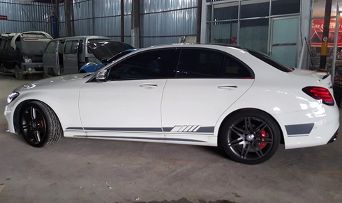  mercedes c250 hóa trang thành c63 amg ở sài gòn - 3