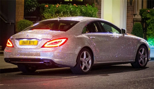  mercedes cls350 nạm pha lê của nữ sinh viên nga - 1