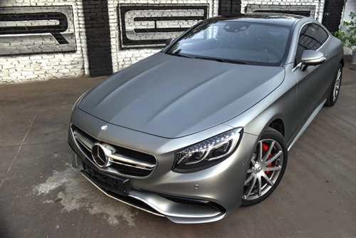  mercedes s63 amg coupe xám mờ của dân chơi nga - 1