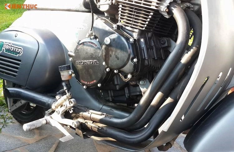 Piaggio vespa 50 s độ điên rồ với động cơ 750 phân khối của biker đồng nai - 3