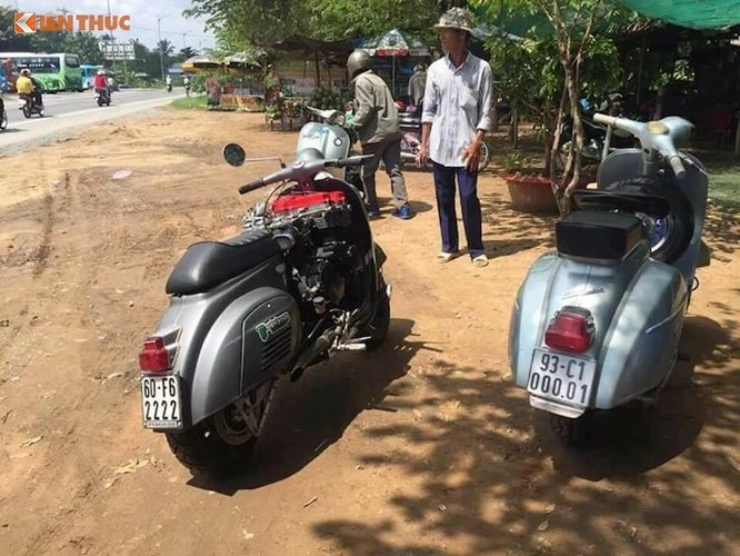 Piaggio vespa 50 s độ điên rồ với động cơ 750 phân khối của biker đồng nai - 5