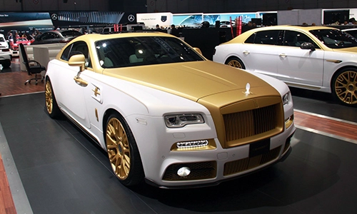  rolls-royce wraith mạ vàng hàng độc tại triển lãm geneva - 1