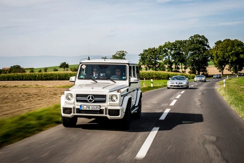  siêu xe mercedes slr 270 kmh vượt núi - 5